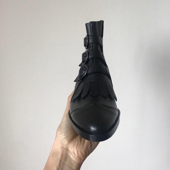 NEW Modern Vice handmade leather buckle booties - Picture 3 of 6